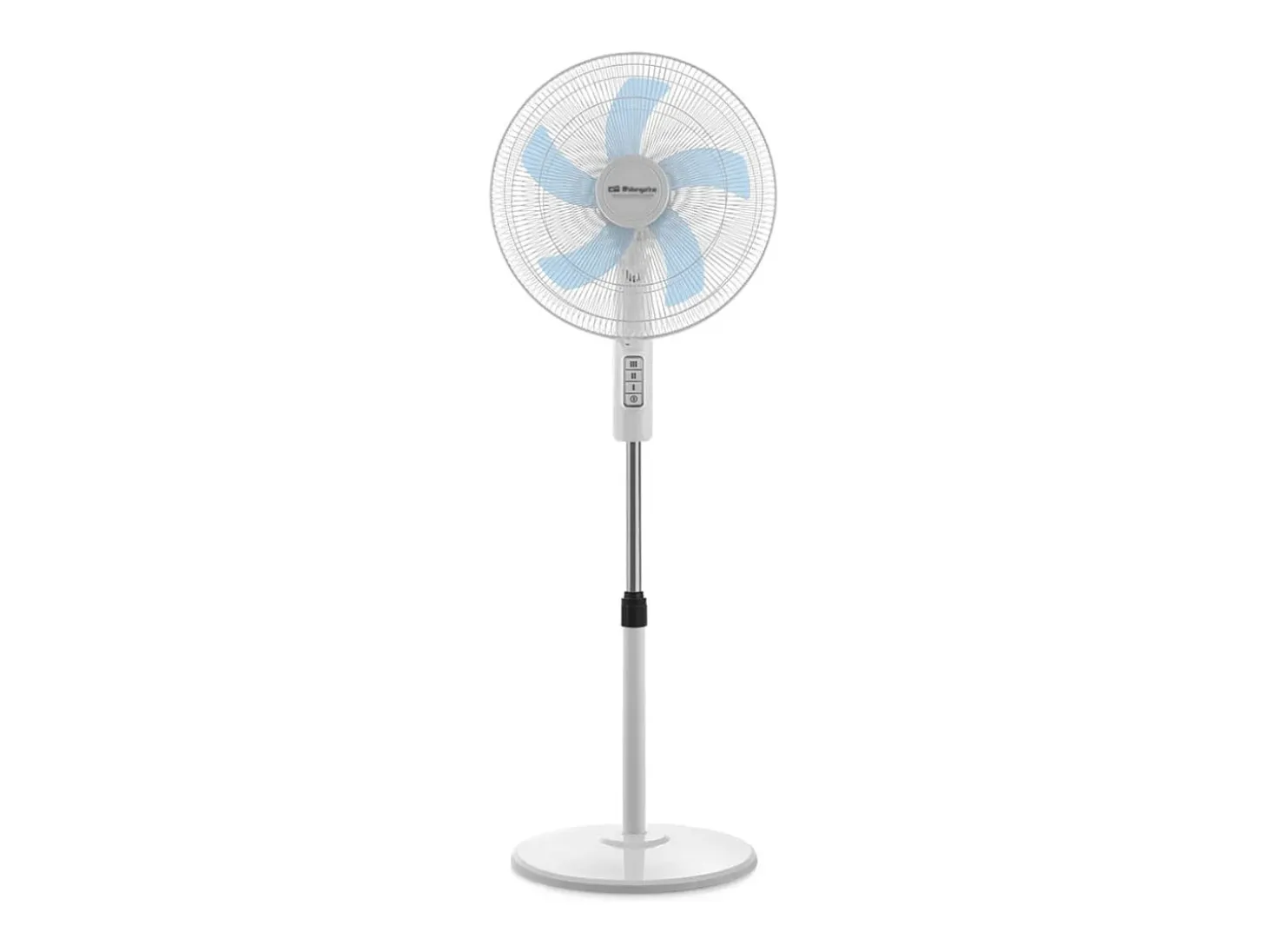 Ventilador de pie Orbegozo SF1040 45W 5 aspas altura regulable blanco Ø40 cm