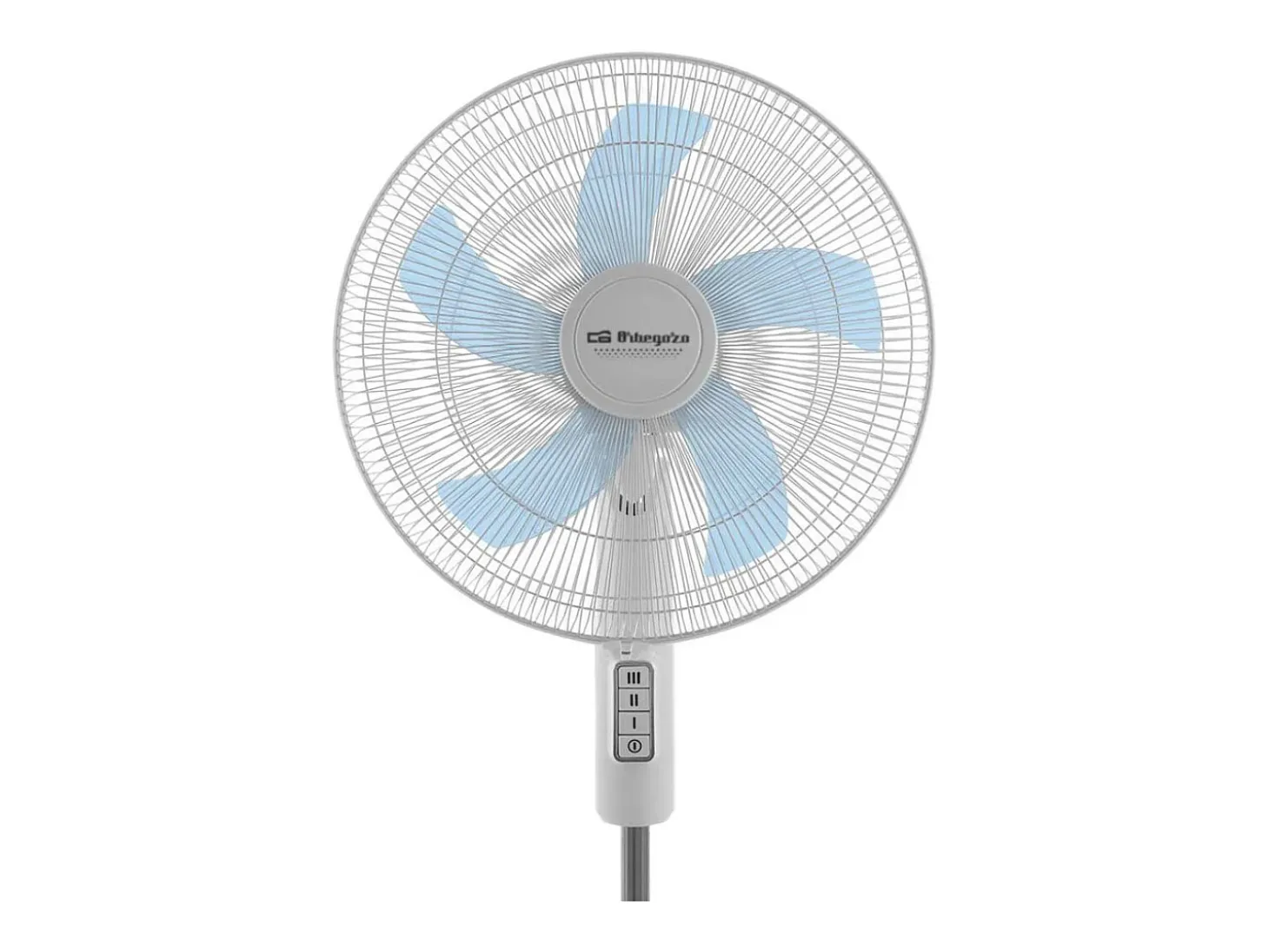 Ventilador de pie Orbegozo SF1040 45W 5 aspas altura regulable blanco Ø40 cm