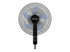Ventilador de pie Orbegozo SF 1140 45W 3 velocidades negro 40 cm