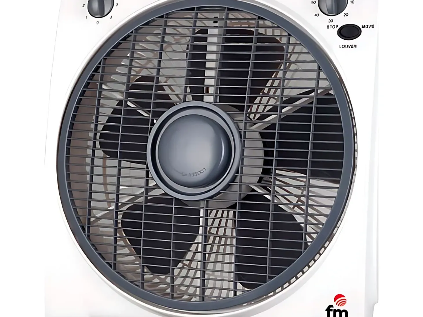Ventilador de suelo BF4 45W 4 aspas 3 potencias blanco Ø30 cm