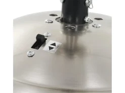 Ventilador de techo adornado con lámpara 128 cm blanco