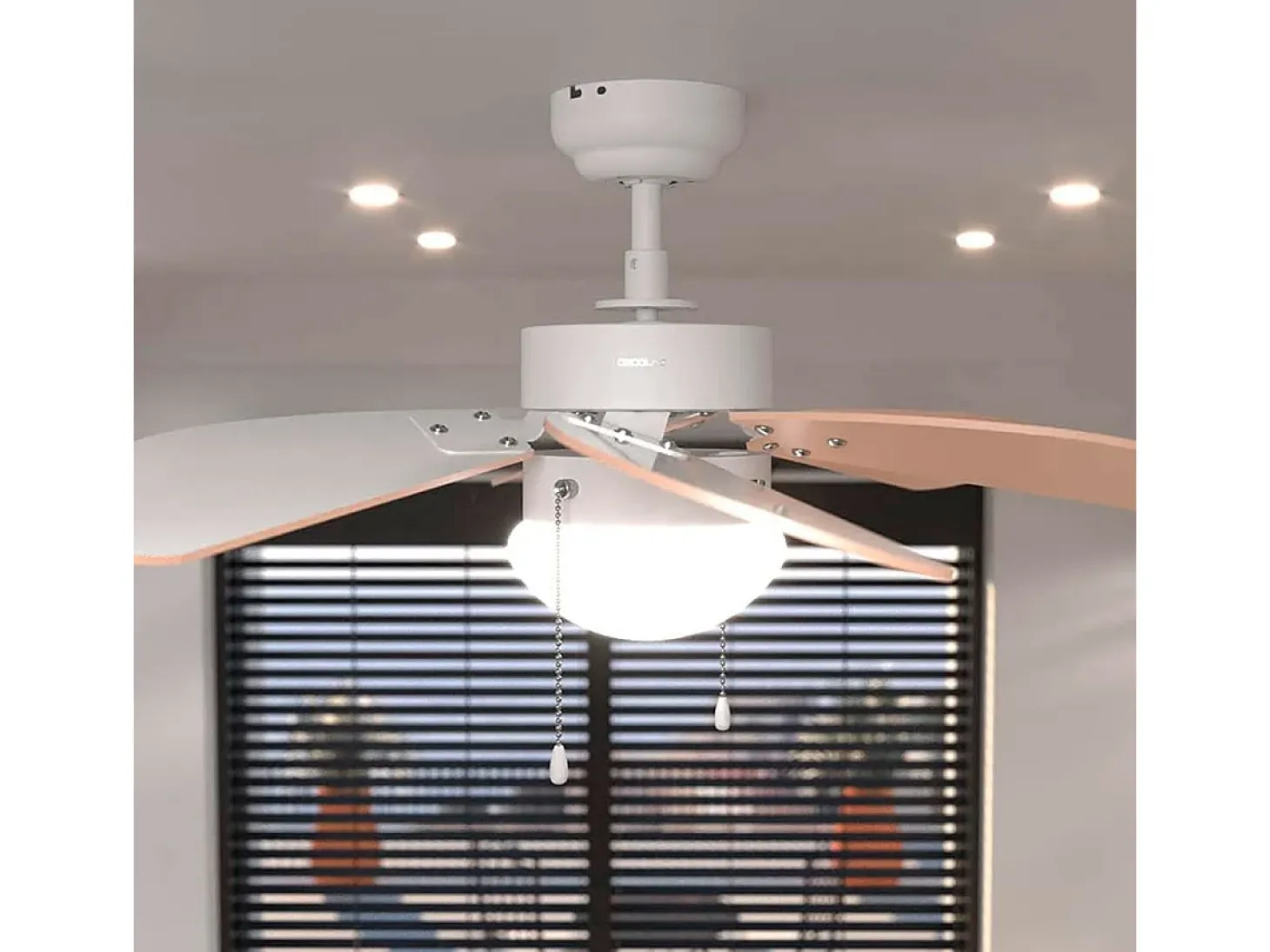 Ventilador de techo Cecotec EnergySilence Aero 3600 Vision 50W 3 velocidades naranja Ø92 cm
