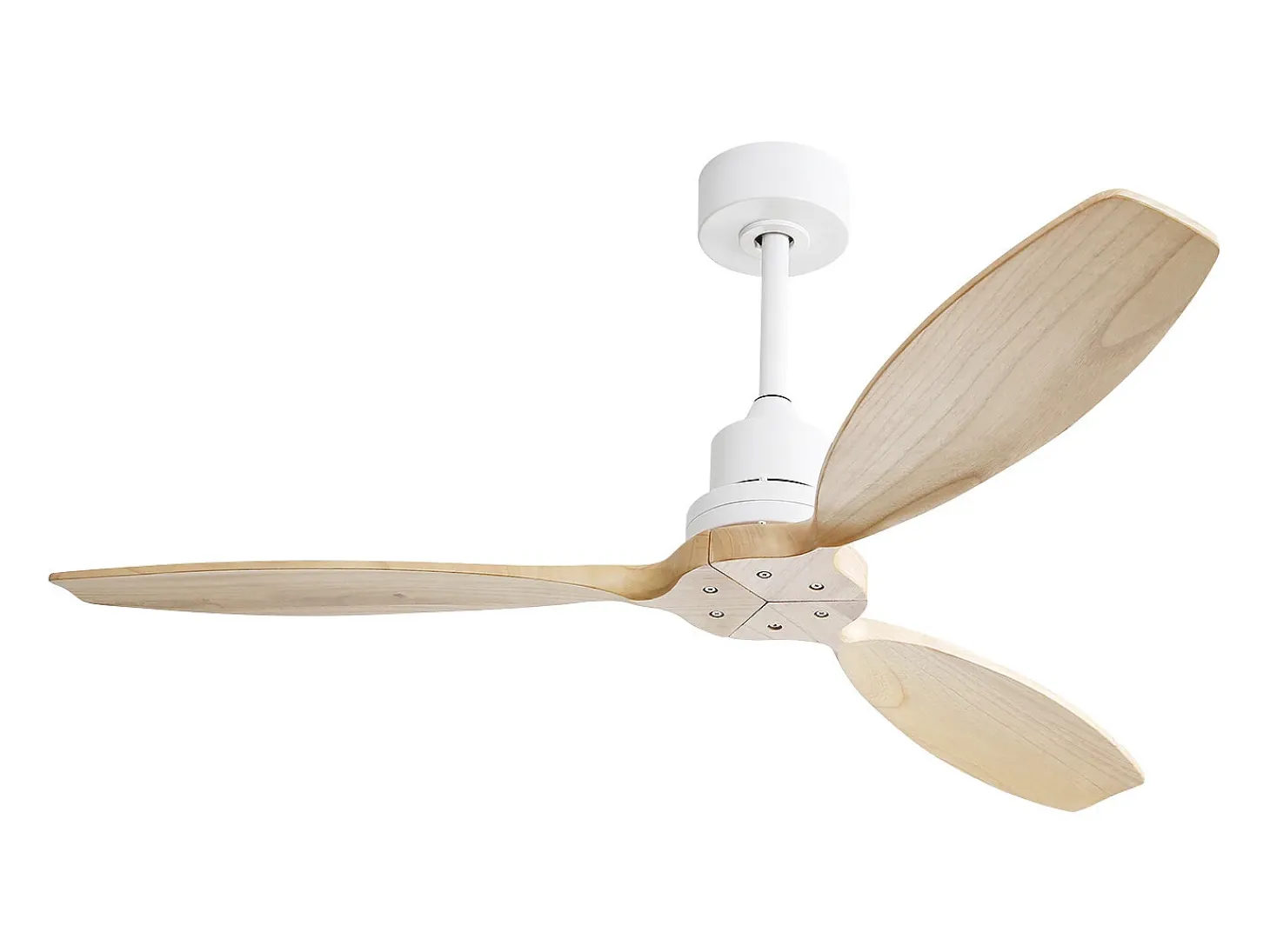Ventilador de techo de 52" - Color madera con control remoto de 6 velocidades - Para patio y sala
