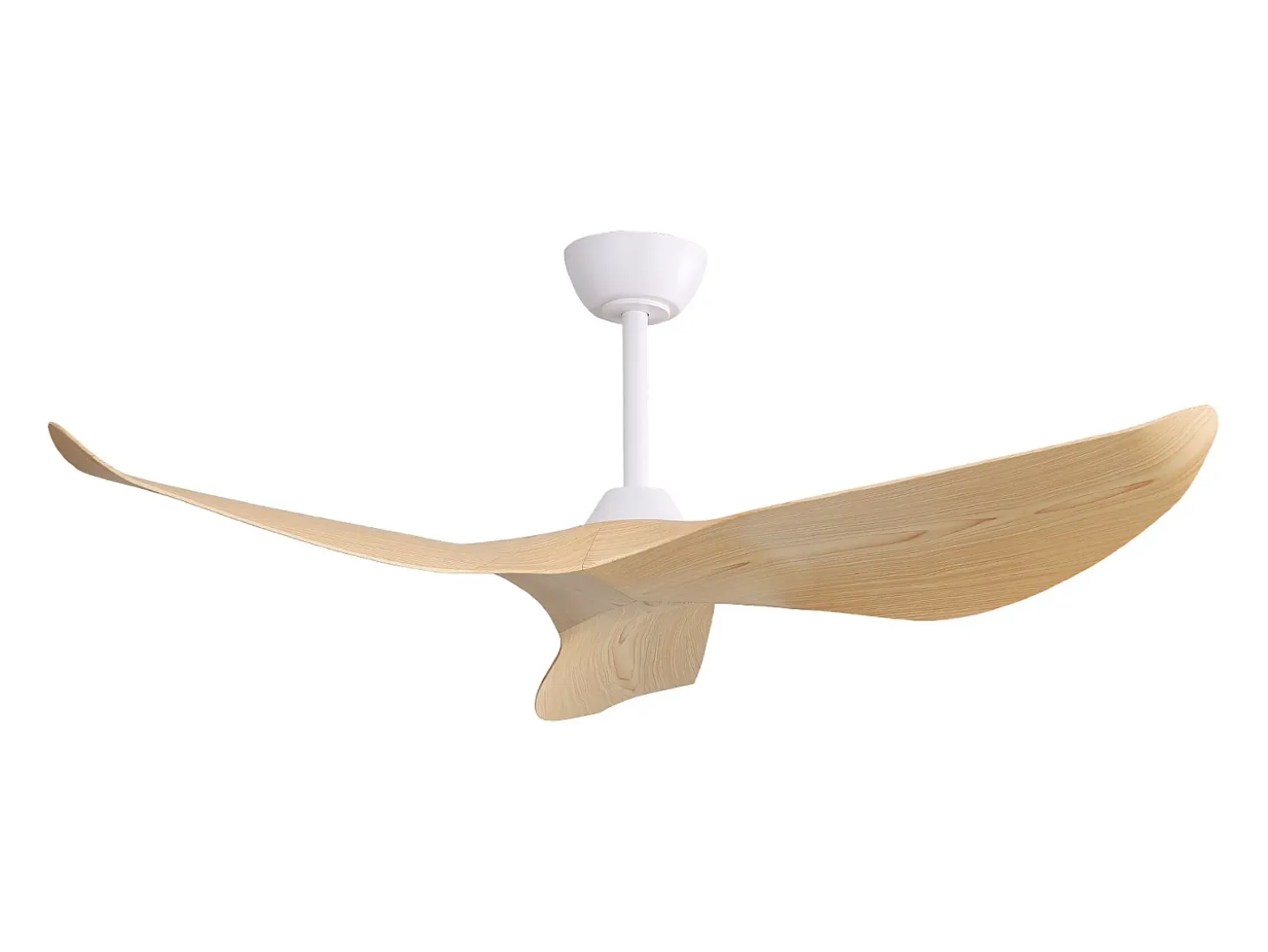 Ventilador de techo de 52" - Con control remoto de 6 velocidades - 3 aspas de ABS - Color madera