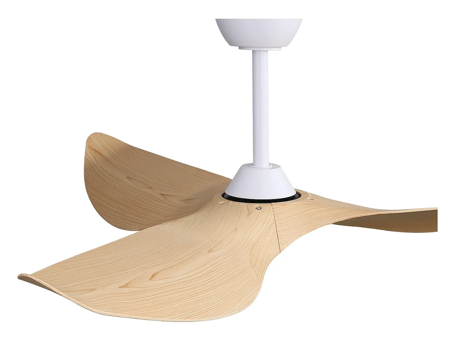 Ventilador de techo de 52" - Con control remoto de 6 velocidades - 3 aspas de ABS - Color madera