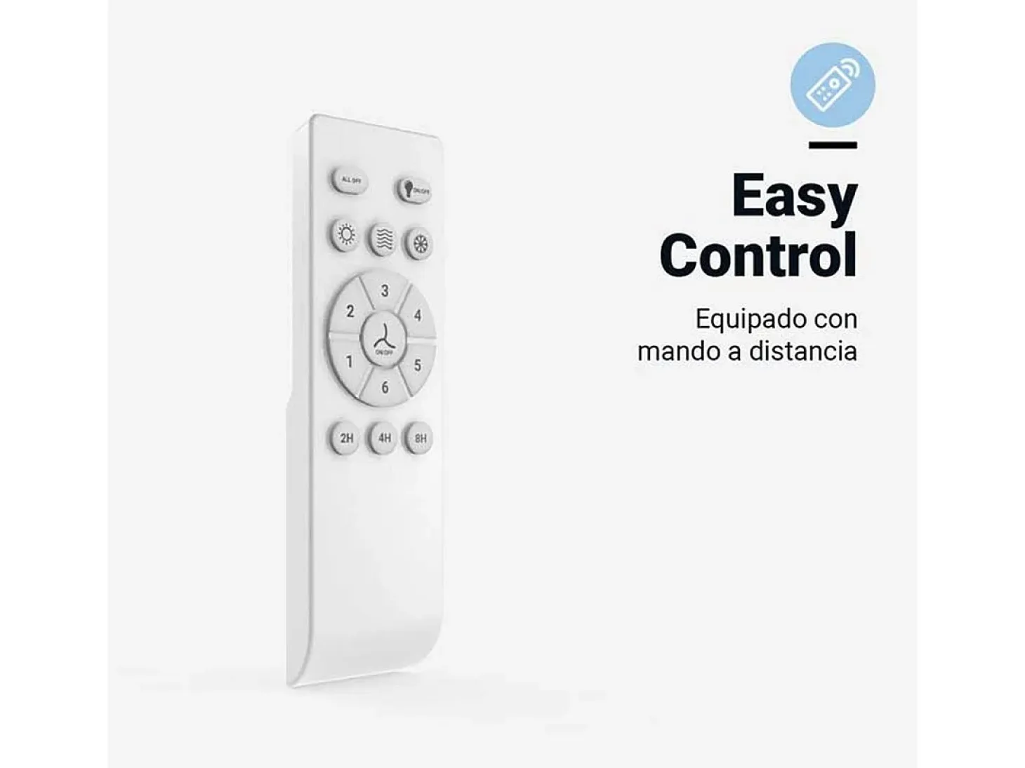 Ventilador de techo Jaloque 5042WFC Universal Blue 65W 4 aspas retráctiles marrón