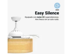 Ventilador de techo Jaloque 5042WR Universal Blue 65W mando a distancia beige