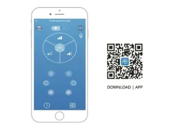 Ventilador de techo Jura Lumit 74W 5 aspas mando a distancia marrón Ø53,5 cm