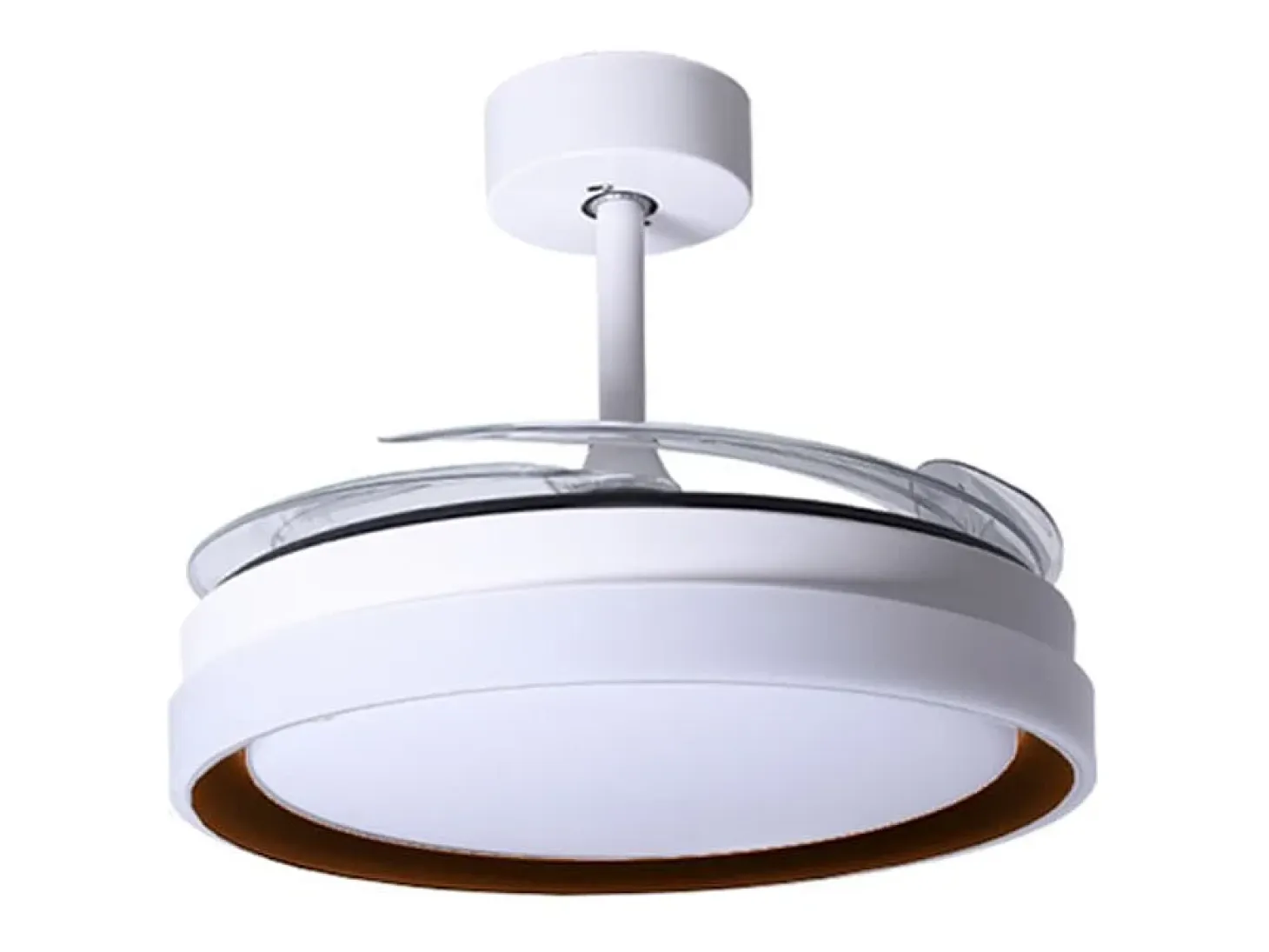 Ventilador de techo Kigali Mini Bel Air 48W 4 aspas retráctiles blanco/marrón Ø91 cm