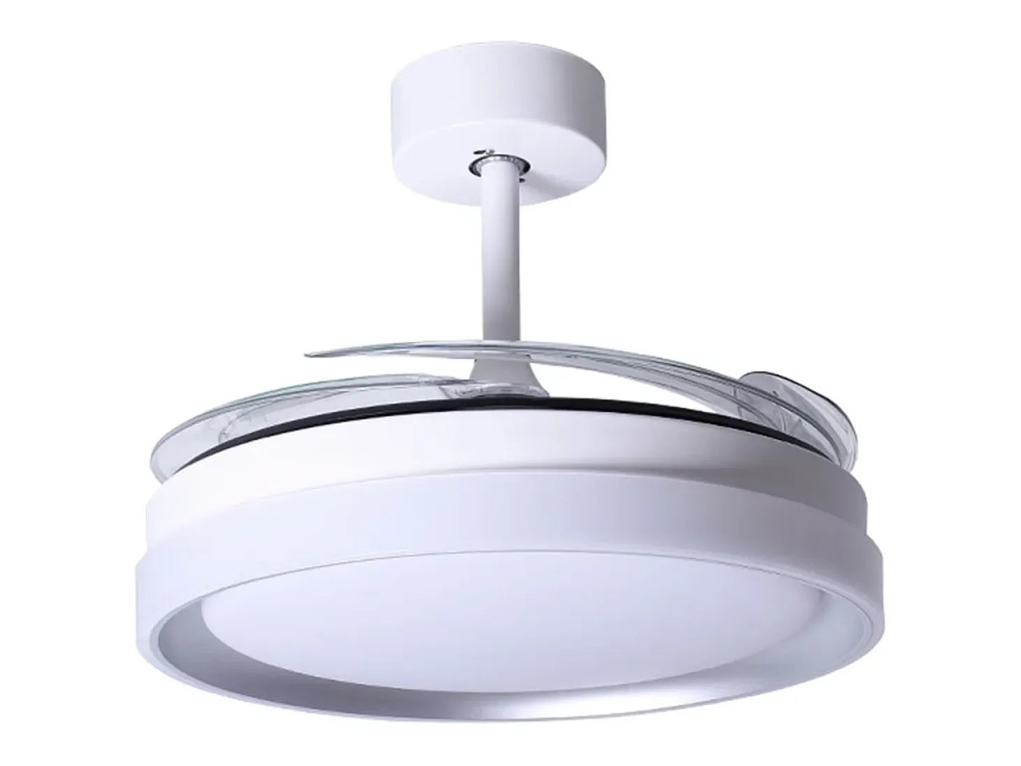 Ventilador de techo Kigali Bel Air 72W aspas retráctiles mando a distancia blanco/plata Ø108 cm