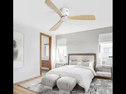 Ventilador de techo moderno de madera - Ventilador de techo de 52