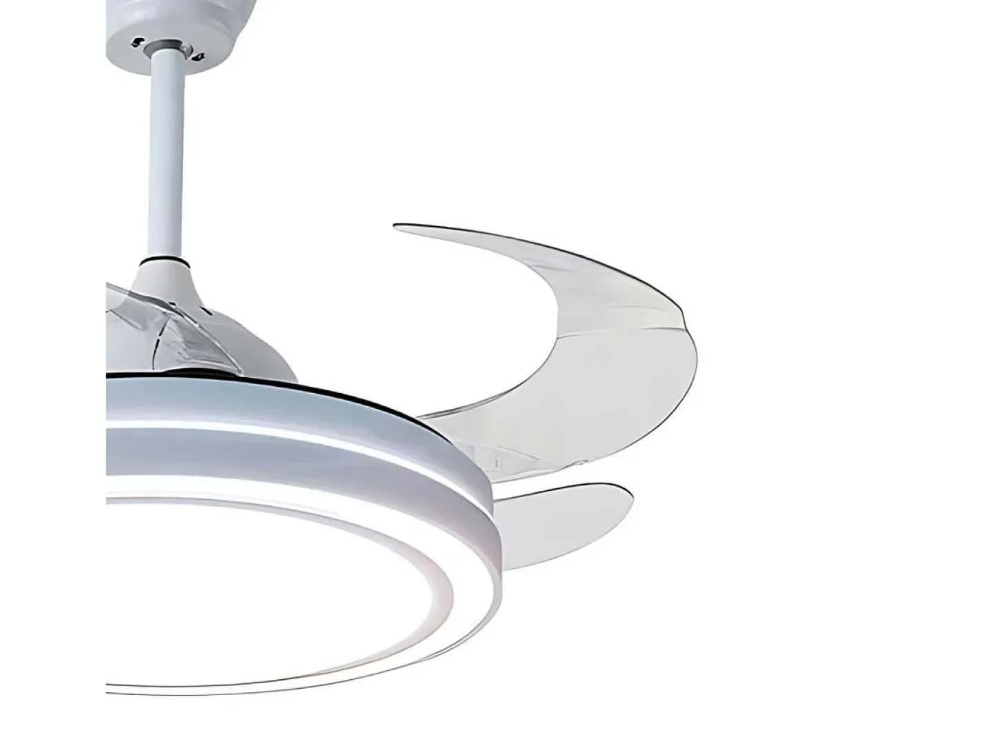 Ventilador de techo Quebec Bel Air 72W 4 aspas retráctiles mando a distancia blanco Ø108 cm