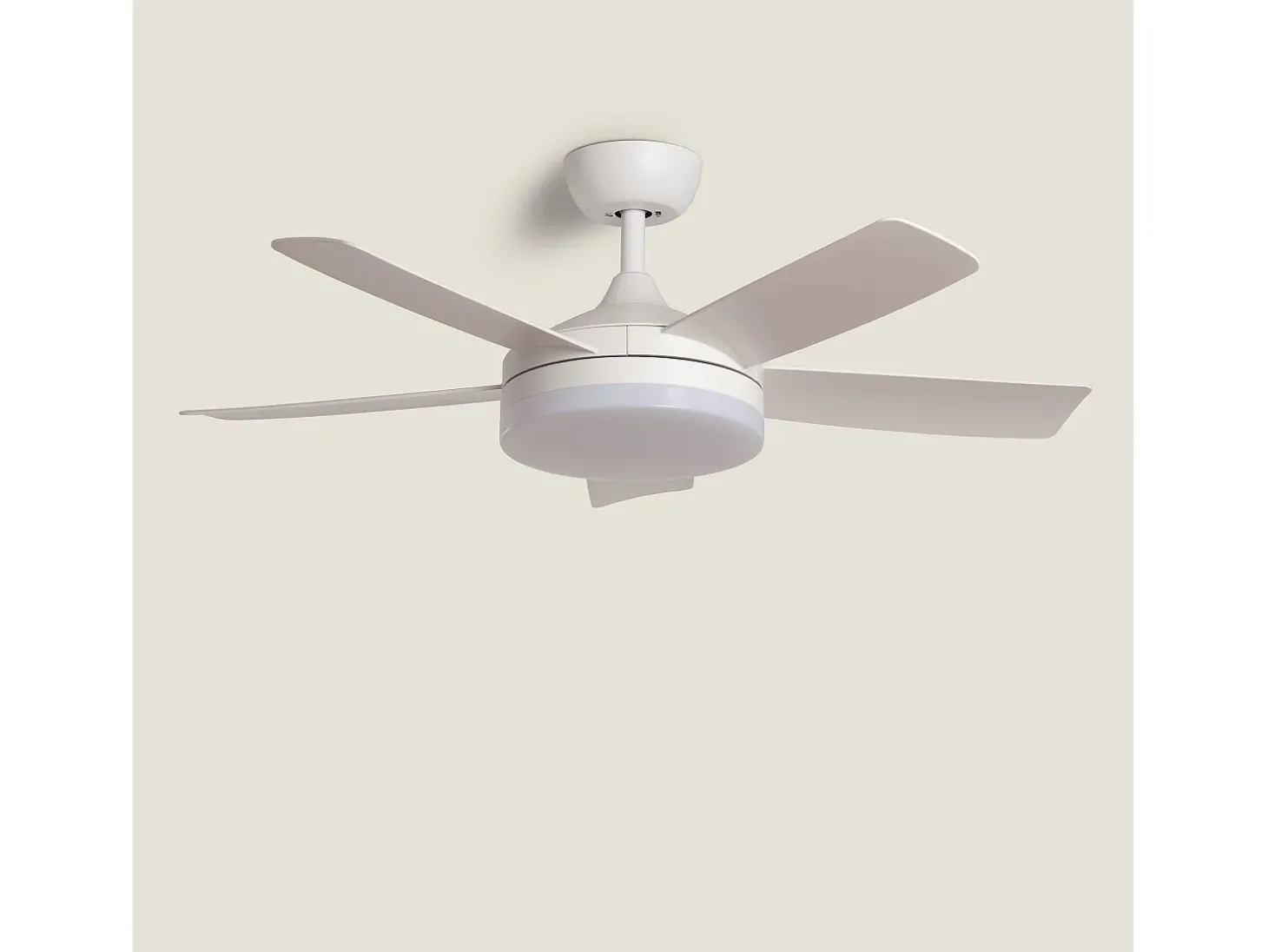 Ventilador de Techo Silencioso Patroclo Blanco 106cm Motor DC Blanco CCT Con Luz Mando a Distancia Wifi: False