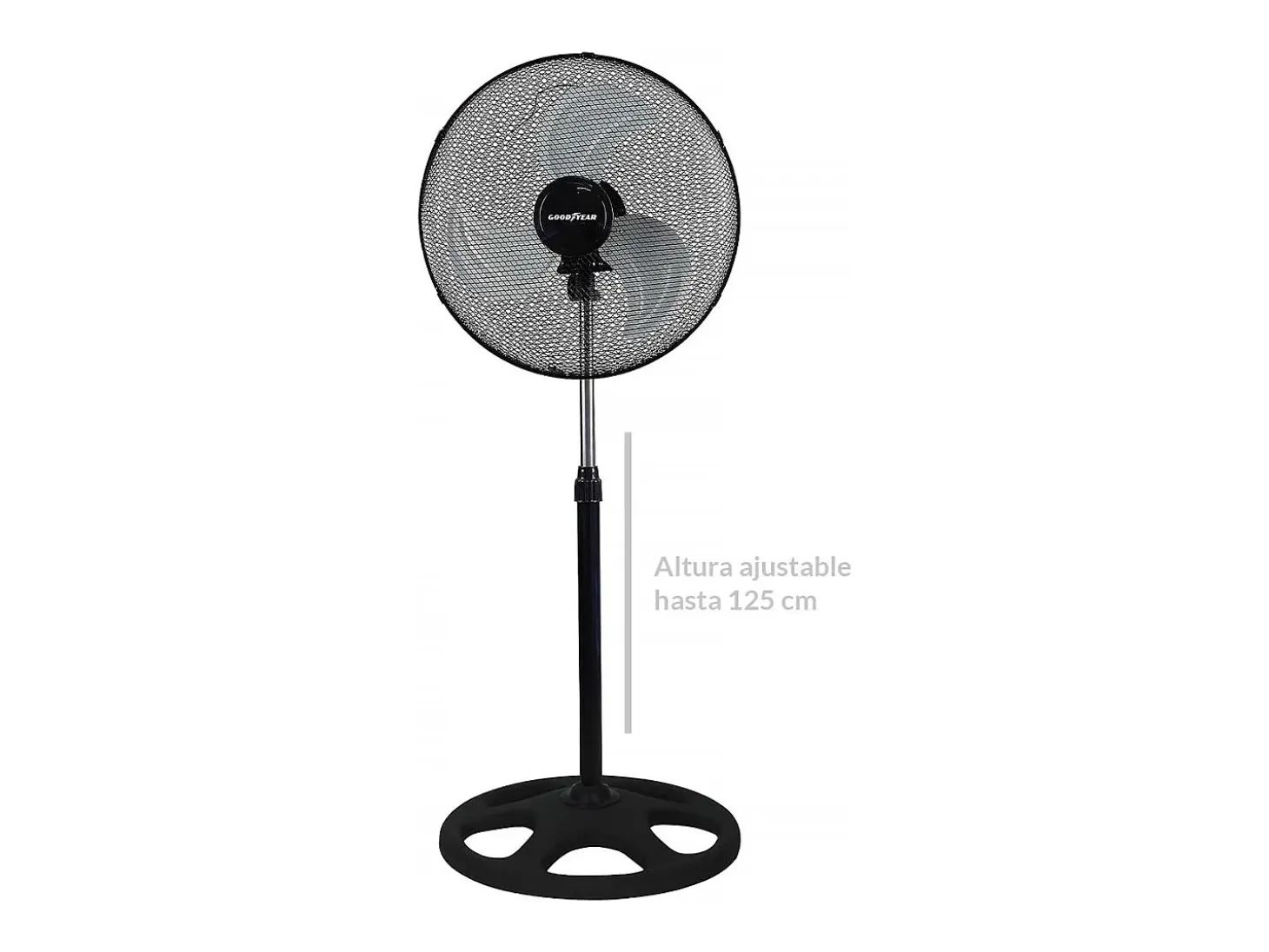 Ventilador Goodyear GY18SF 55W 3 en 1 negro/inox
