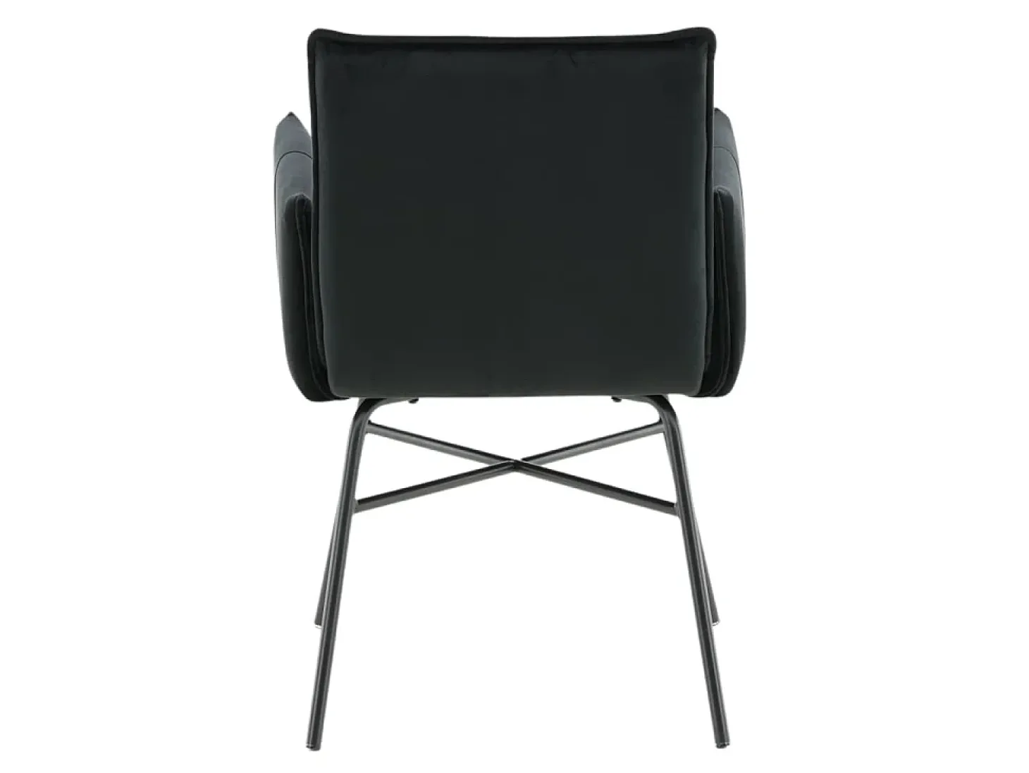 Venture Home Silla de comedor Pippi terciopelo negro