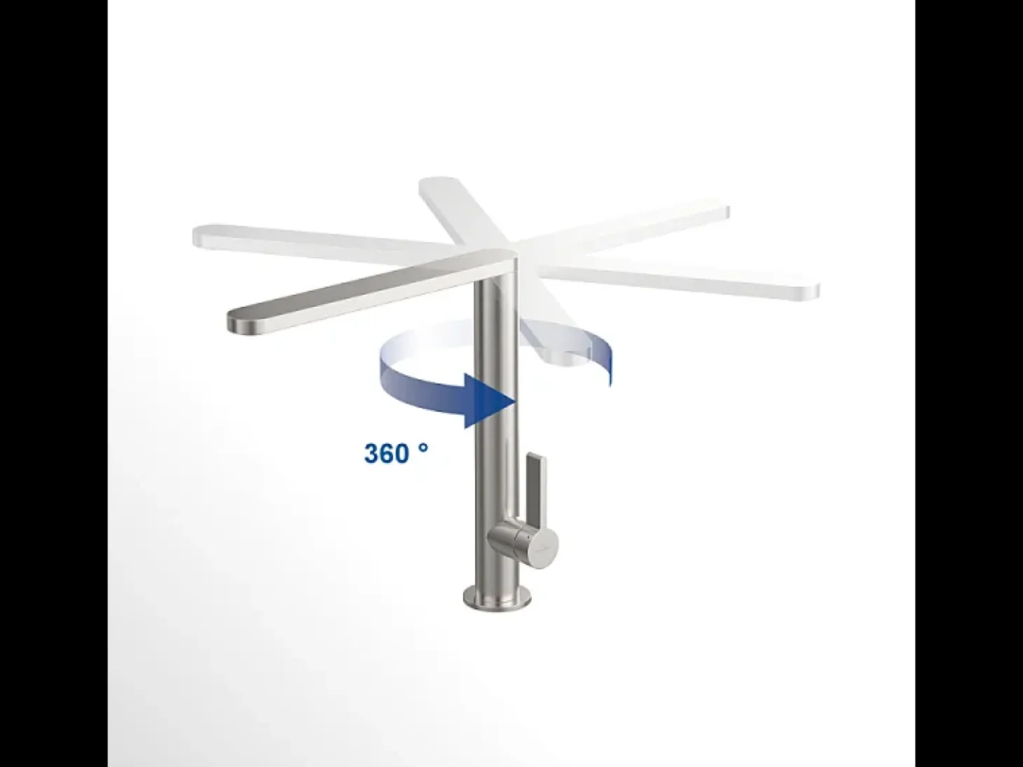 VILLEROY ET BOCH Grifo de cocina Finera antracita