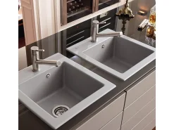 VILLEROY ET BOCH Grifo de cocina Como Acero macizo