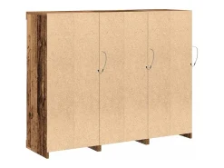 Vitrina 3 piezas Madera vieja 123 x 37 x 100 cm