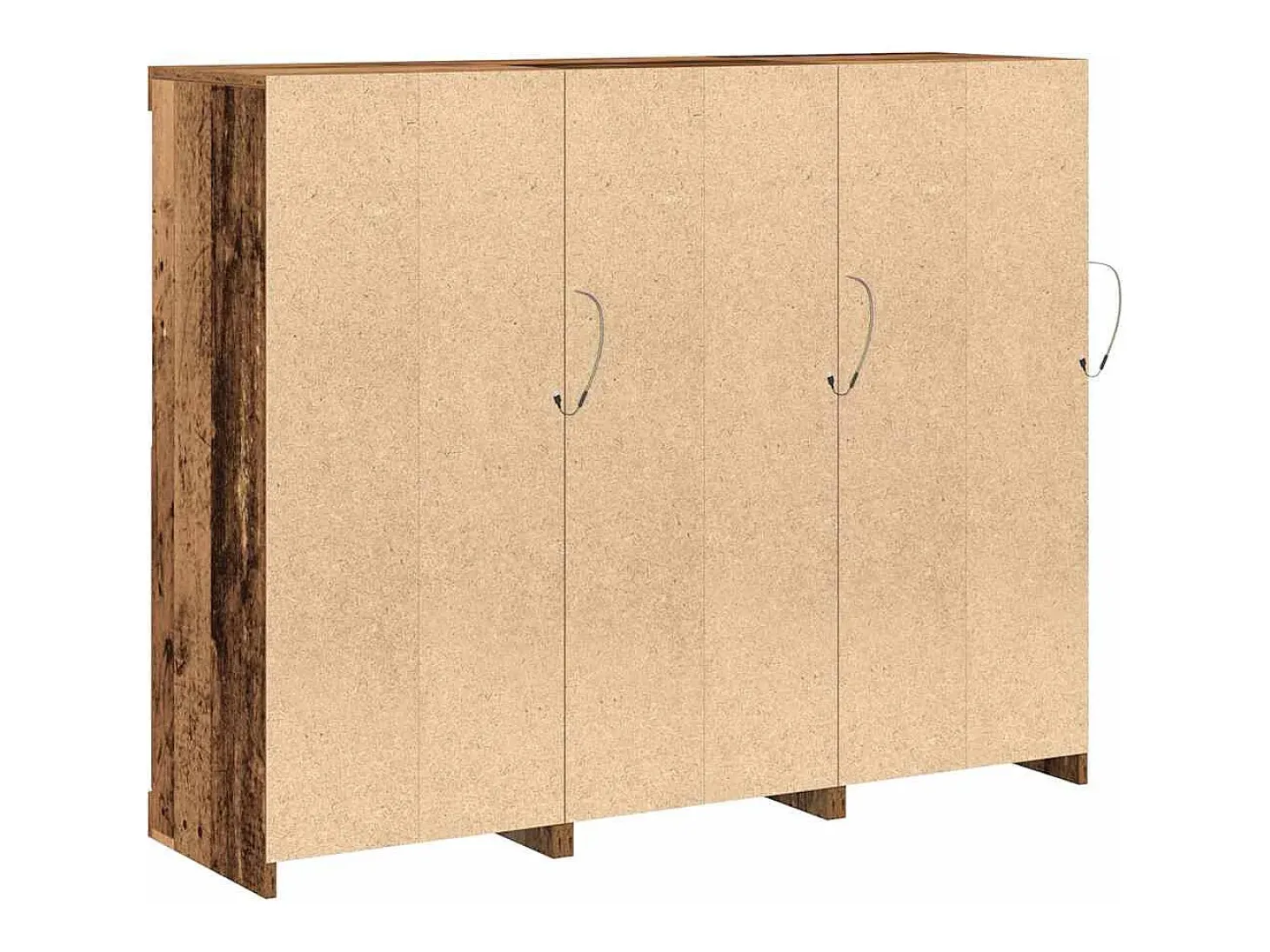 Vitrina 3 piezas Madera vieja 123 x 37 x 100 cm