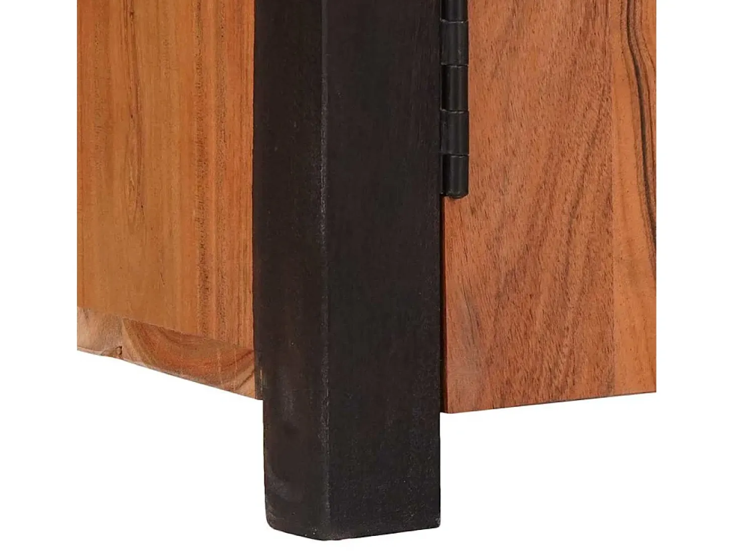 Vitrina 3 piezas Marrón 165 x 30 x 75 cm Madera maciza de Acacia