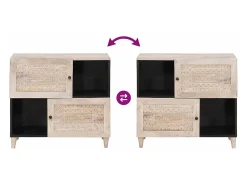 Vitrina Blanco 33.5 x 80 x 75 cm