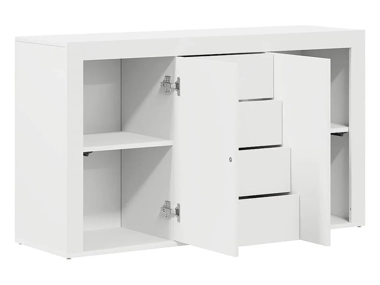 Vitrina con cajón 120 x 36 x 69 cm Madera contrachapada
