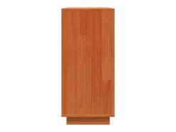 Vitrina con cajón Marrón 111 x 34 x 75 cm Madera maciza de Pino