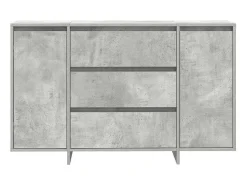 Vitrina Gris hormigón 120 x 41 x 75 cm Madera contrachapada