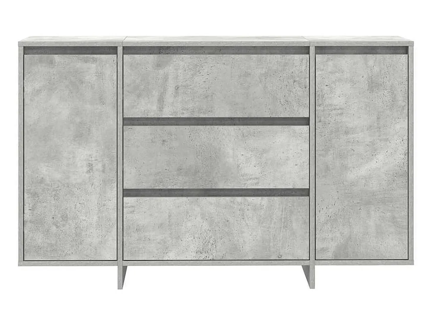 Vitrina Gris hormigón 120 x 41 x 75 cm Madera contrachapada