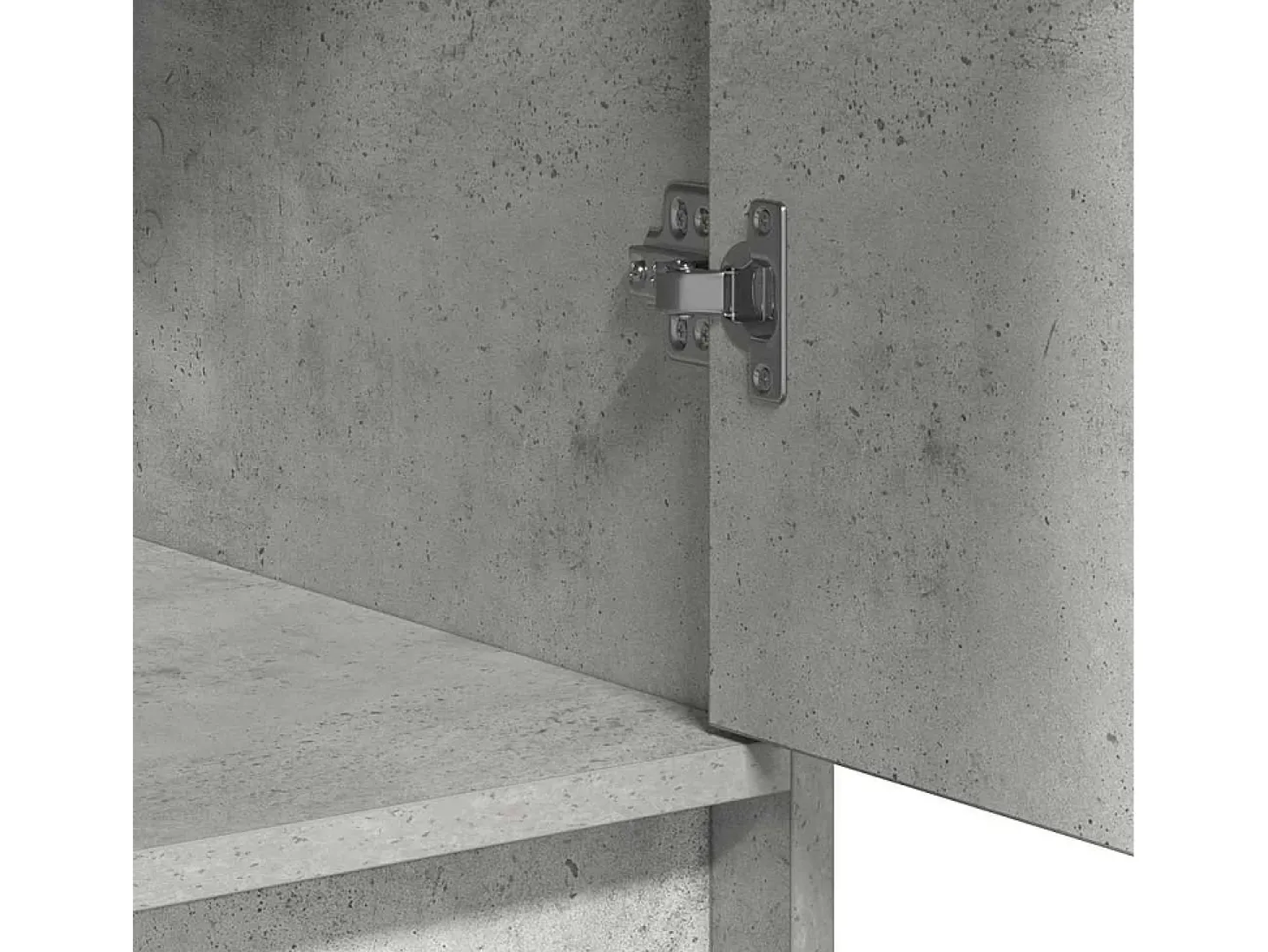 Vitrina Gris hormigón 40 x 40.5 x 75 cm Madera contrachapada