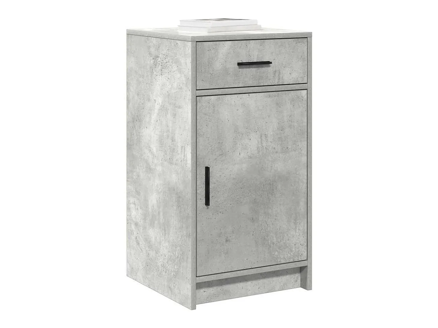 Vitrina Gris hormigón 40 x 40.5 x 75 cm Madera contrachapada
