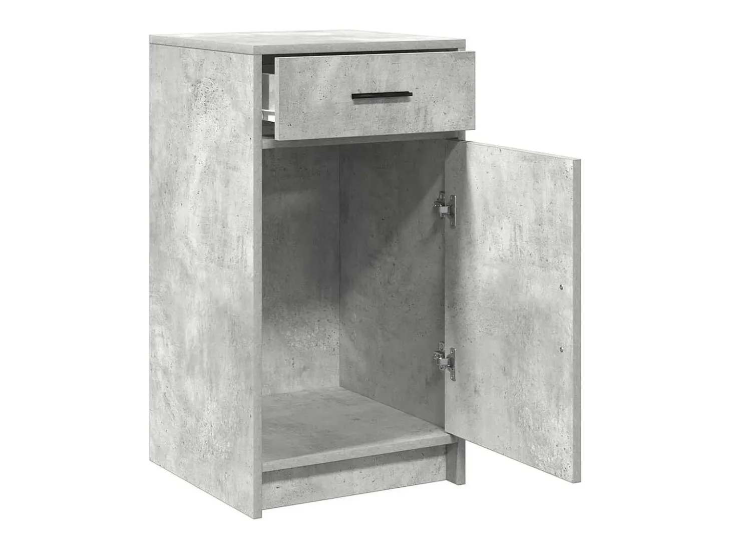 Vitrina Gris hormigón 40 x 40.5 x 75 cm Madera contrachapada