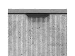 Vitrina Gris hormigón 69.5 x 33 x 82 cm Madera contrachapada