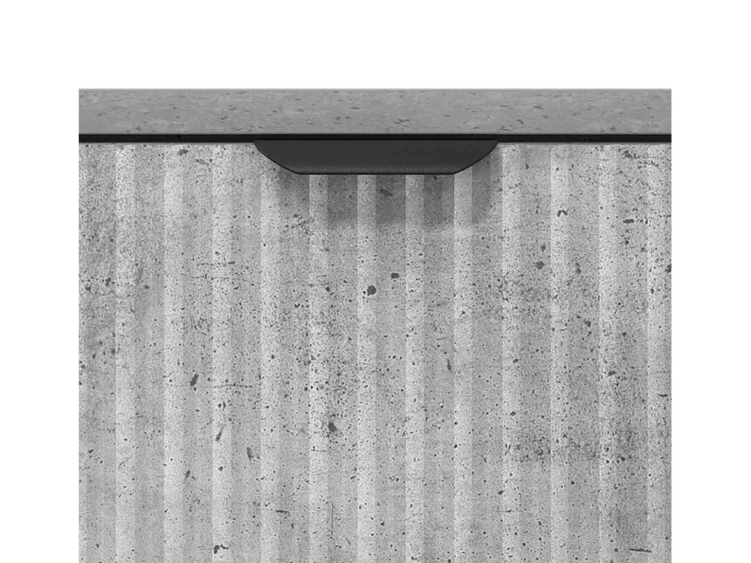 Vitrina Gris hormigón 69.5 x 33 x 82 cm Madera contrachapada