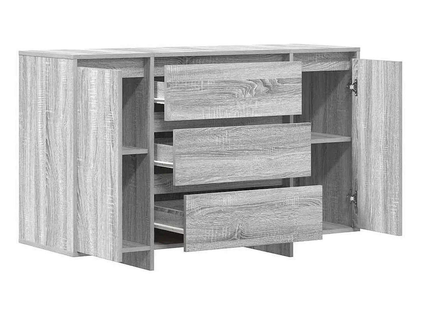 Vitrina Gris sonoma 120 x 41 x 75 cm Madera contrachapada