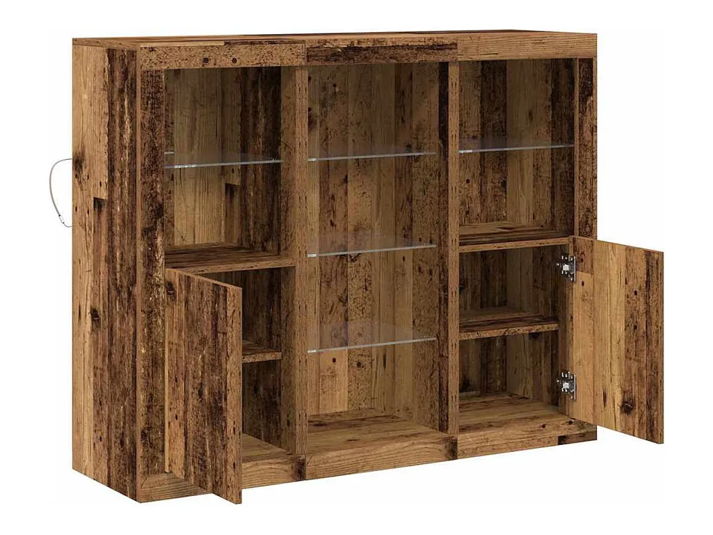 Vitrina Madera vieja 123 x 37 x 100 cm Madera contrachapada