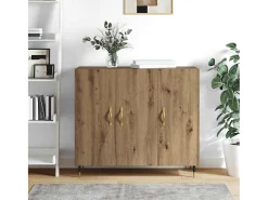 Vitrina Marrón 90 x 34 x 80 cm Madera contrachapada