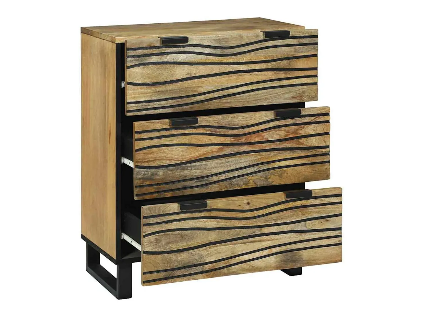 Vitrina Marrón 60 x 33.5 x 75 cm Madera maciza de Mango