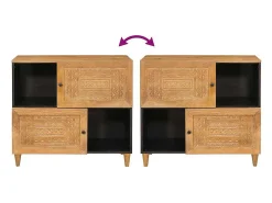 Vitrina Marrón claro 33.5 x 80 x 75 cm