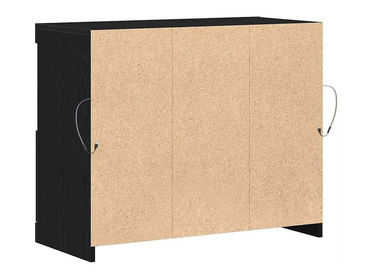 Vitrina Negro 81 x 37 x 67 cm Madera contrachapada