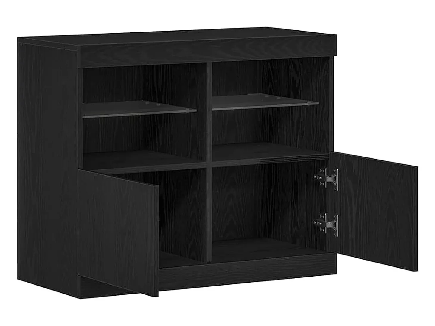 Vitrina Negro 81 x 37 x 67 cm Madera contrachapada
