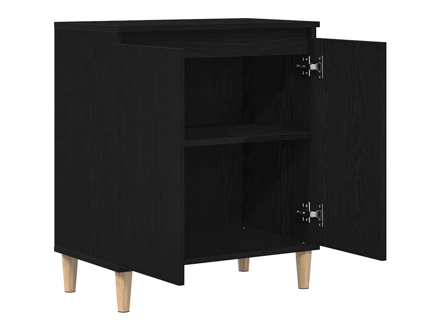 Vitrina Negro 60 x 35 x 70 cm Madera contrachapada