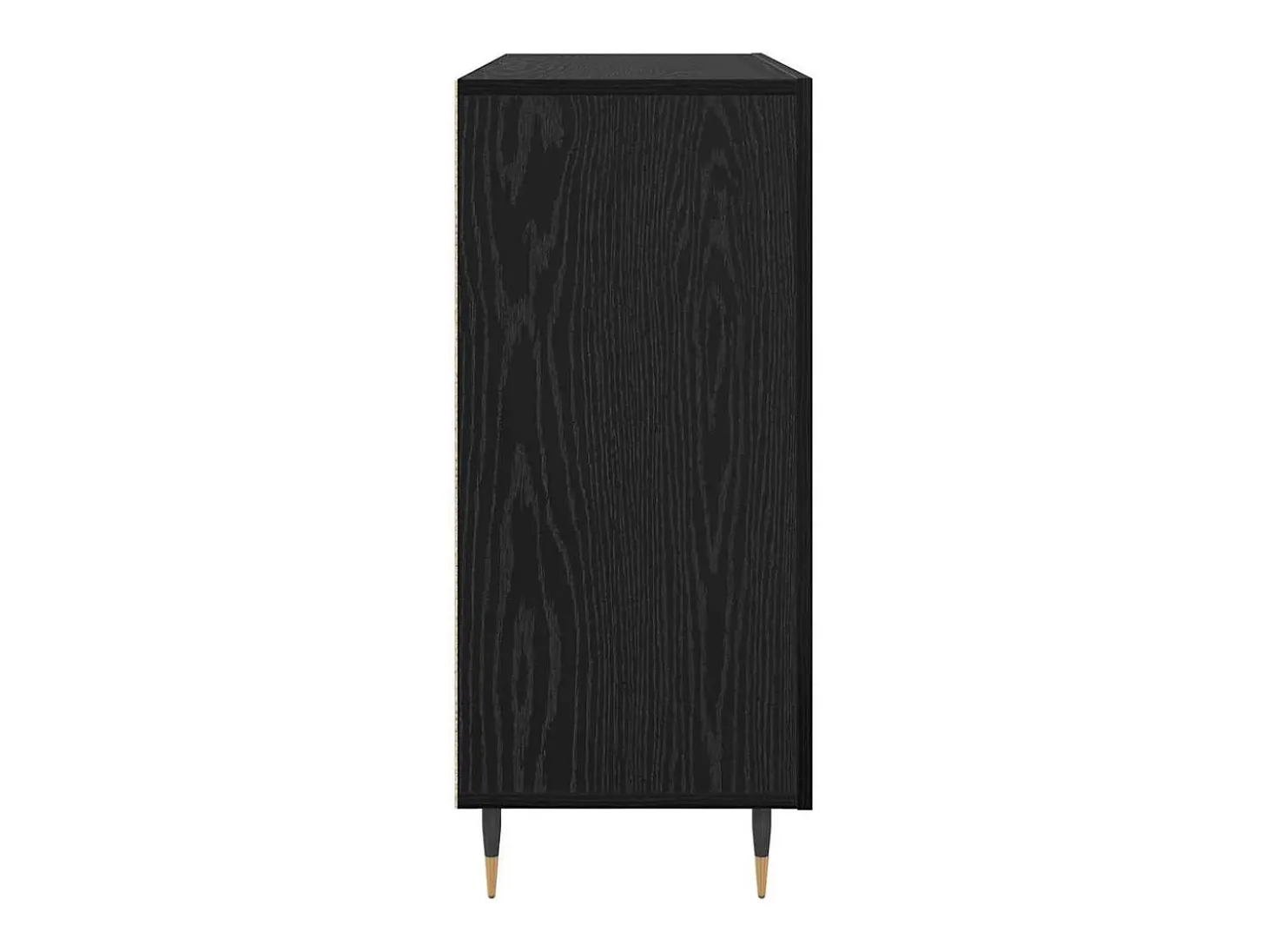 Vitrina Negro 90 x 34 x 80 cm Madera contrachapada