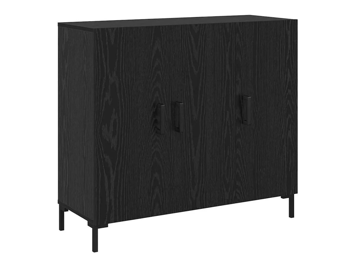 Vitrina Negro 90 x 34 x 80 cm Madera contrachapada