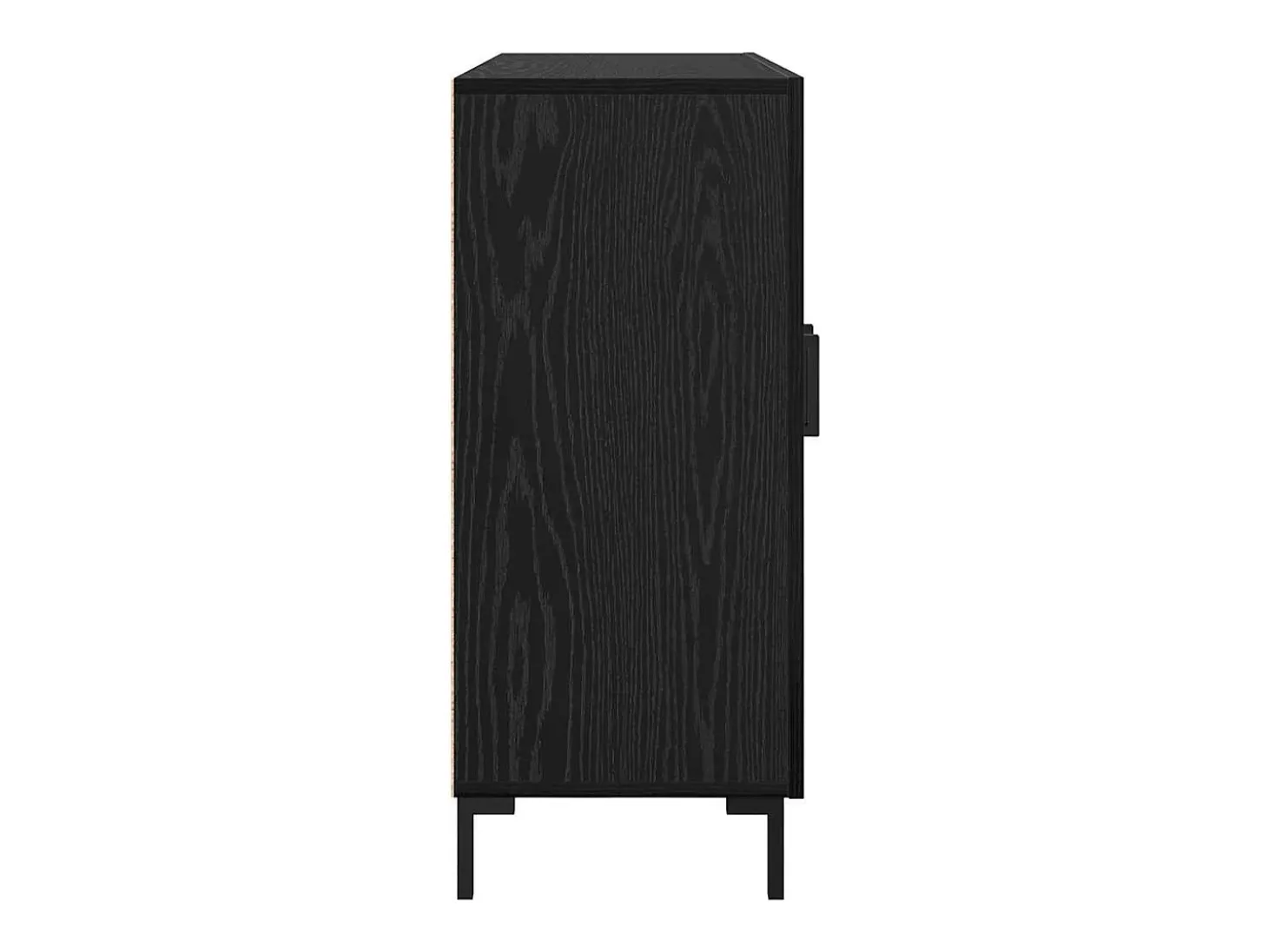 Vitrina Negro 90 x 34 x 80 cm Madera contrachapada