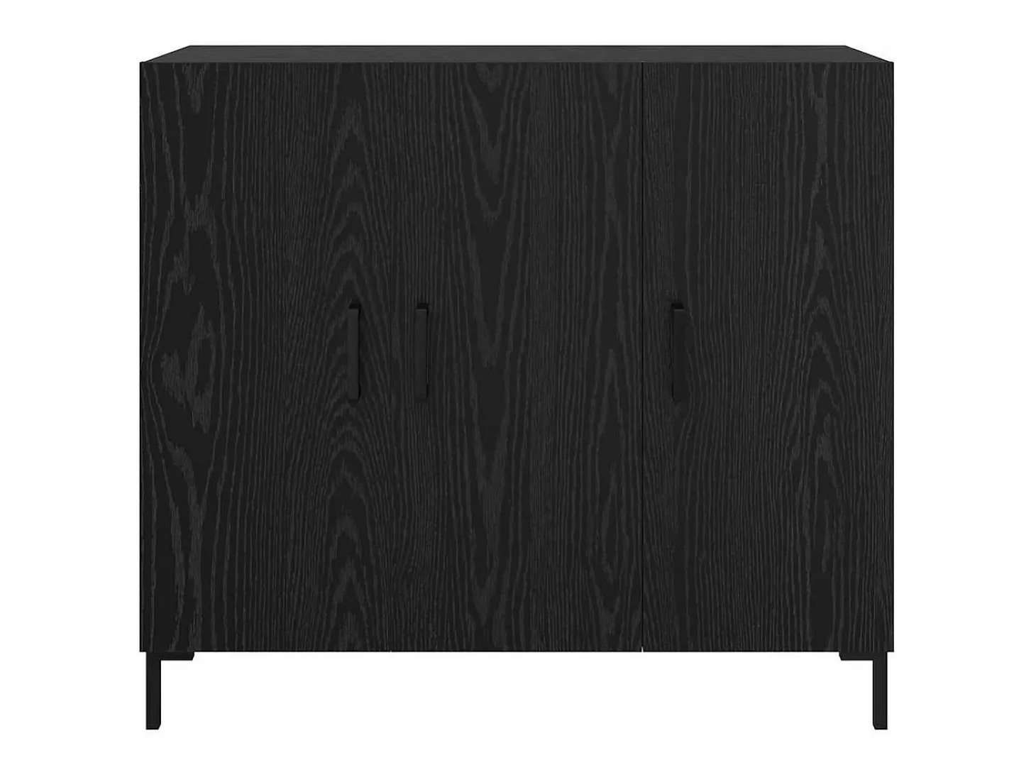 Vitrina Negro 90 x 34 x 80 cm Madera contrachapada