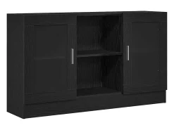 Vitrina Negro 120 x 30.5 x 70 cm Madera contrachapada