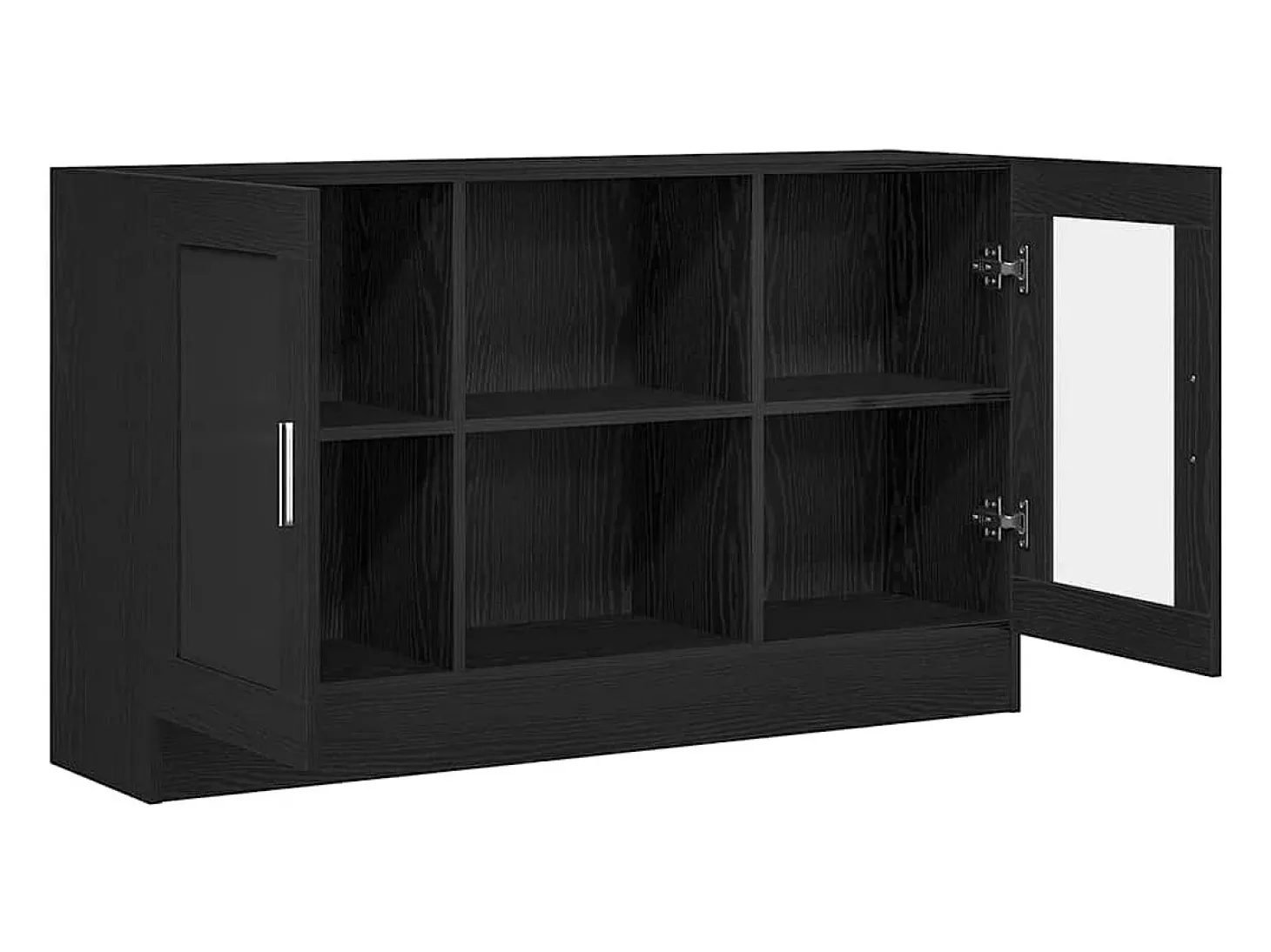 Vitrina Negro 120 x 30.5 x 70 cm Madera contrachapada