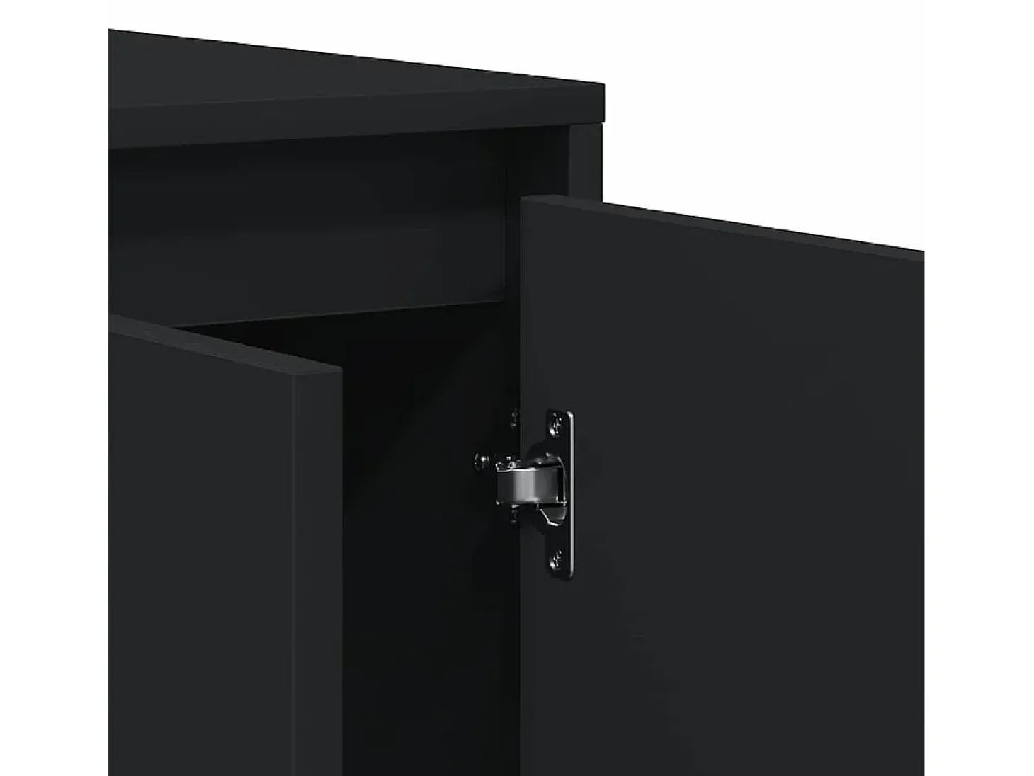 Vitrina Negro 120 x 41 x 75 cm Madera contrachapada