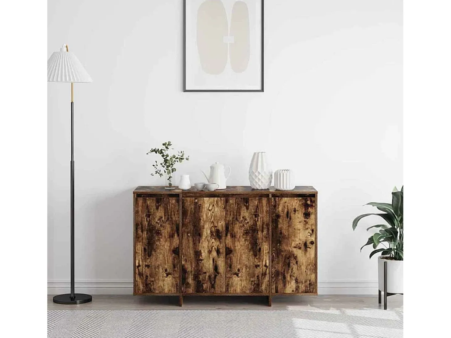 Vitrina Roble ahumado 120 x 41 x 75 cm Madera contrachapada